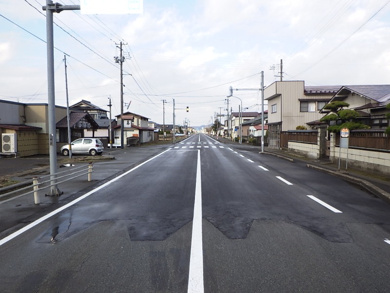 県単道路補修工事（簡易舗装改築） 飯田川