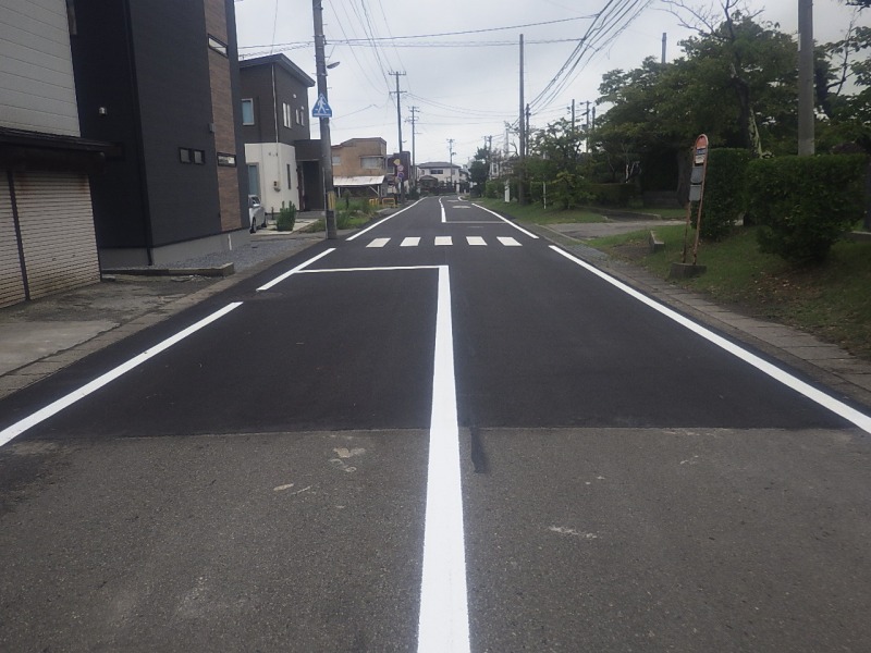 県単道路補修工事（簡易舗装） 井川町