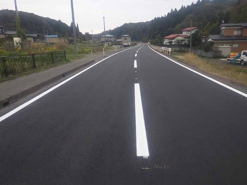 県単道路補修工事（簡易舗装） 上北手